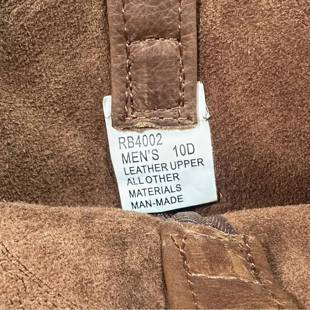 Brown Leather Cowboy Boots 10 D